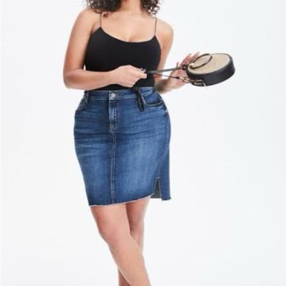 Kut from the Kloth Connie denim skirt, soft, BNWT, size 14W